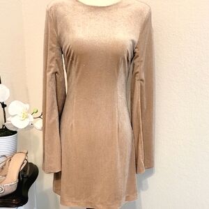 DO+BE Champagne and Silver Sheath Dress